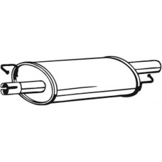 233-577 BOSAL Середній глушник вихлопних газів