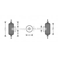 MZD149 AVA QUALITY COOLING Осушувач кондиціонера