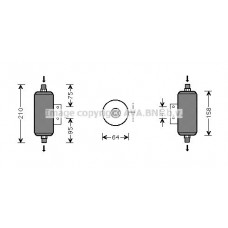 MZD149 AVA QUALITY COOLING Осушувач кондиціонера