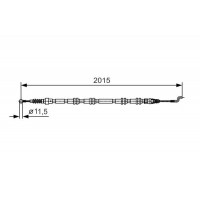 1 987 482 017 BOSCH Тросик, cтояночный тормоз