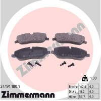 24191.180.1 ZIMMERMANN Комплект гальмівних колодок дисковий гальм