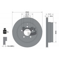 BDS1291 BENDIX Braking Гальмівний диск
