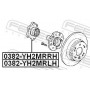 0382-YH2MRRH FEBEST Ступиця колеса