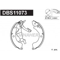 DBS11073 DANAHER Комплект гальмівних колодок