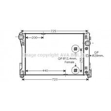 MS2452 AVA QUALITY COOLING Радіатор охолодження двигуна