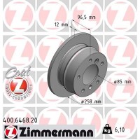 400.6468.20 ZIMMERMANN Гальмівний диск