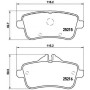 P 50 099 BREMBO Комплект гальмівних колодок дисковий гальм