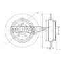 TX 71-17 TOMEX Brakes Гальмівний диск