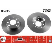 DF4225 TRW Гальмівний диск