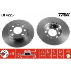 DF4225 TRW Гальмівний диск