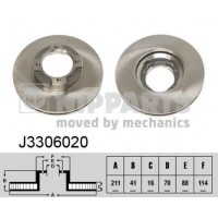 J3306020 NIPPARTS Гальмівний диск