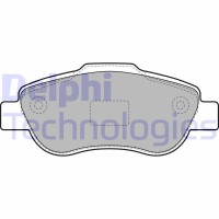 LP1929 DELPHI Комплект гальмівних колодок дисковий гальм