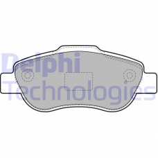 LP1929 DELPHI Комплект гальмівних колодок дисковий гальм