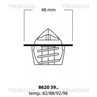 8620 3988 TRISCAN Термостат охолоджувальна рідина
