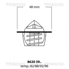 8620 3988 TRISCAN Термостат охолоджувальна рідина