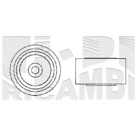 16463 CALIBER Паразитный / Ведущий ролик, Зубчастий ремінь