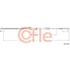 10.7136 COFLE Тросик, cтояночный тормоз