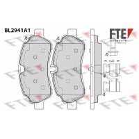 9011185 FTE Комплект гальмівних колодок дисковий гальм