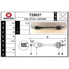 T29037 EAI Привідний вал