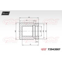 72942007 MAXTECH Поршень корпус скоби гальма