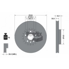 BDS1364HC BENDIX Braking Гальмівний диск