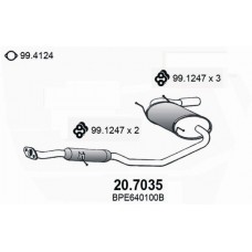 20.7035 ASSO Глушник вихлопних газів кінцевий