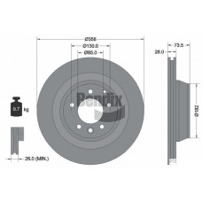BDS1491 BENDIX Braking Гальмівний диск