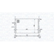 350213177600 MAGNETI MARELLI Радіатор охолодження двигуна