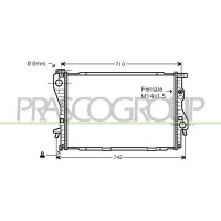 BM044R011 PRASCO Радіатор охолодження двигуна