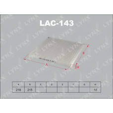 LAC-143 LYNXauto Фільтр повітря у внутрішньому просторі