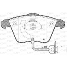 BPA0964.02 OPEN PARTS Комплект гальмівних колодок дисковий гальм