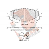 RB2126 R BRAKE Комплект гальмівних колодок дисковий гальм