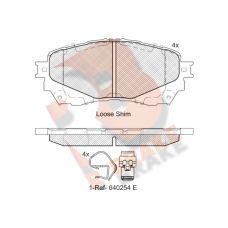 RB2126 R BRAKE Комплект гальмівних колодок дисковий гальм
