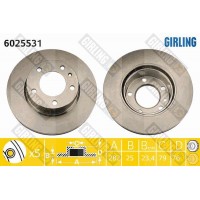 6025531 GIRLING Гальмівний диск