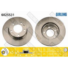 6025531 GIRLING Гальмівний диск