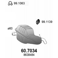 60.7034 ASSO Глушник вихлопних газів кінцевий