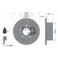 BDS1099 BENDIX Braking Гальмівний диск