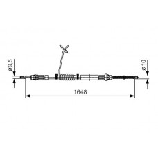 1 987 482 035 BOSCH Тросик, cтояночный тормоз