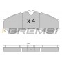 BP2925TR BREMSI Комплект гальмівних колодок дисковий гальм