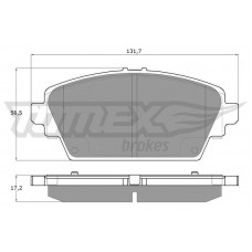 TX 12-94 TOMEX Brakes Комплект гальмівних колодок дисковий гальм