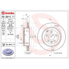 09.9914.11 BREMBO Гальмівний диск