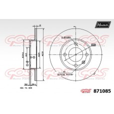 871085 MAXTECH Гальмівний диск