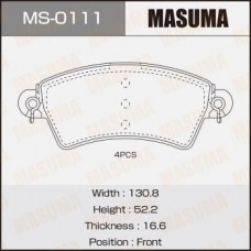 MS-0111 MASUMA Комплект гальмівних колодок