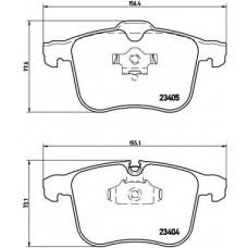 P 59 049 BREMBO Комплект гальмівних колодок дисковий гальм