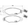 P 61 098 BREMBO Комплект гальмівних колодок дисковий гальм