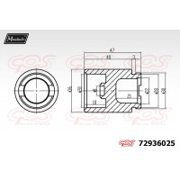 72936025 MAXTECH Поршень корпус скоби гальма