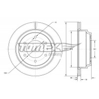 TX 73-70 TOMEX Brakes Гальмівний диск