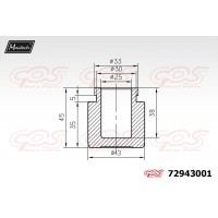 72943001 MAXTECH Поршень корпус скоби гальма