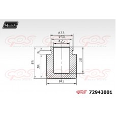 72943001 MAXTECH Поршень корпус скоби гальма