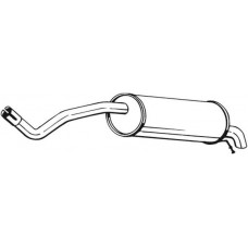 227-051 BOSAL Глушник вихлопних газів кінцевий